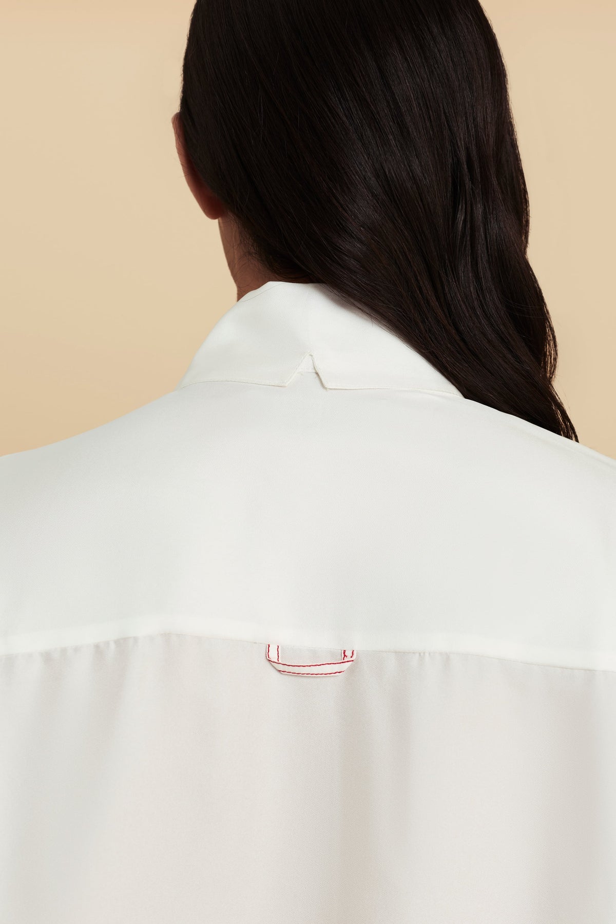 Silk Shirt in Clean Slate