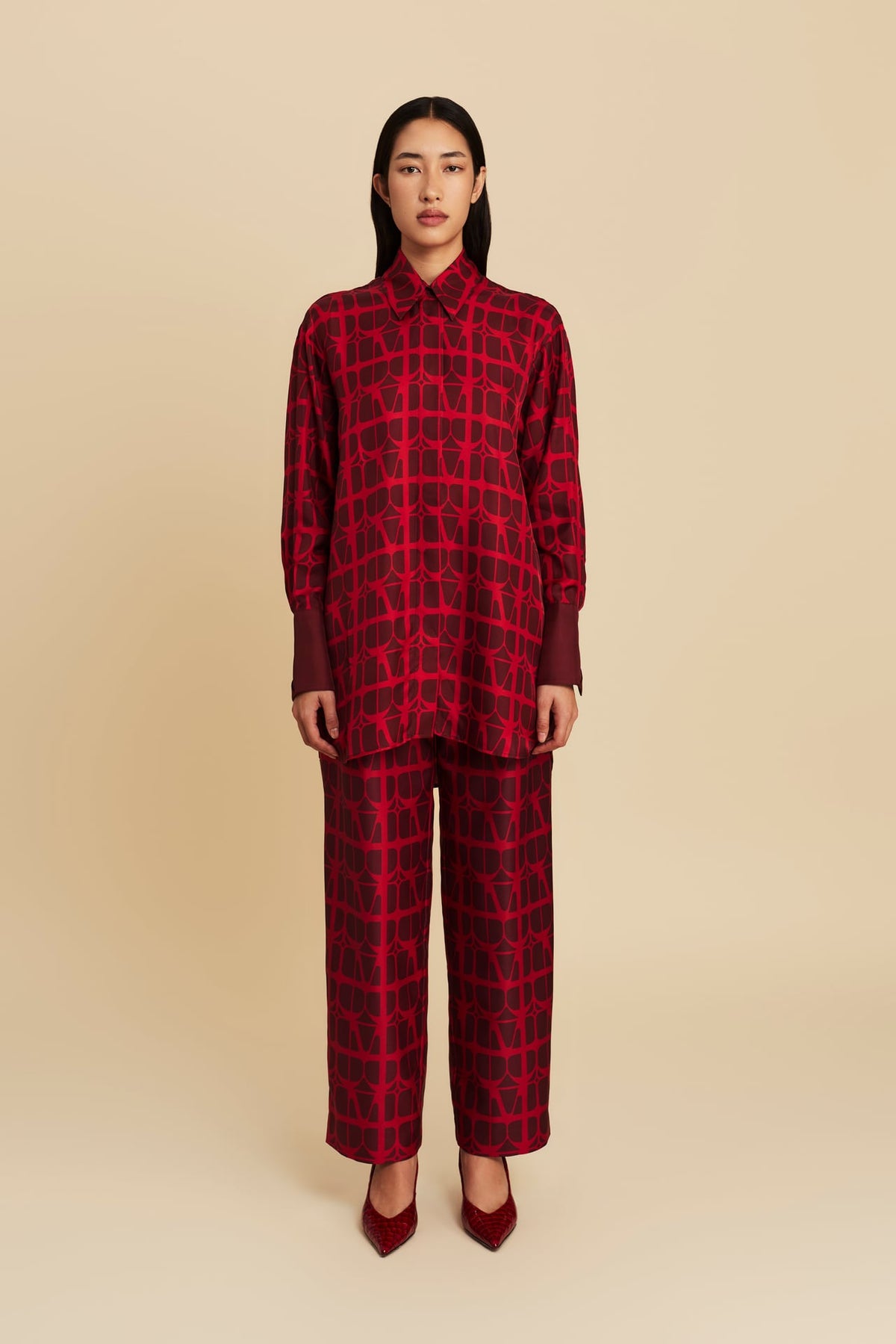 Silk Shirt in Red-y or Not