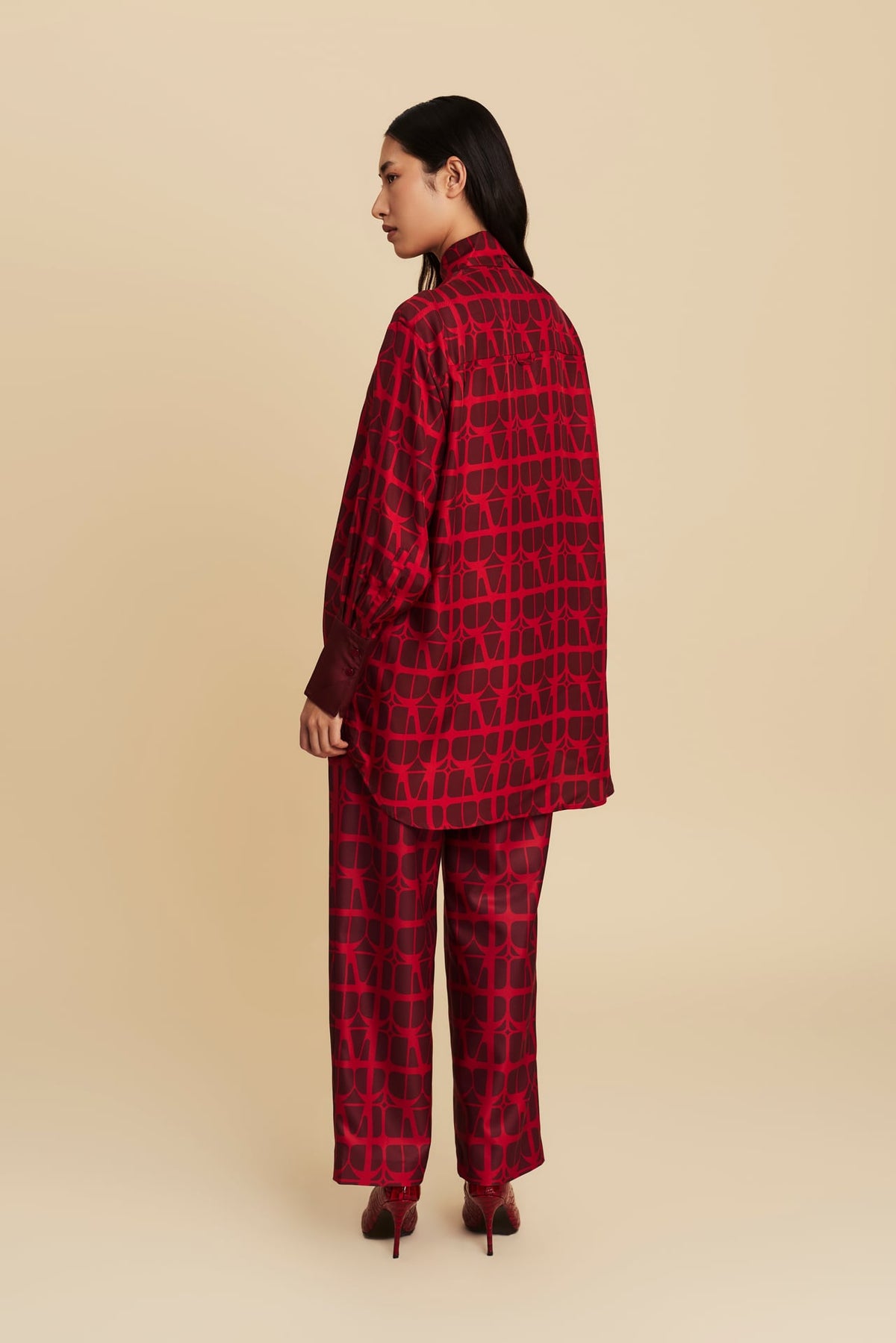 Silk Shirt in Red-y or Not